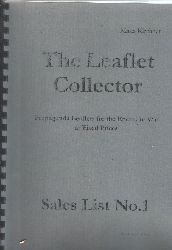 Klaus Kirchner  The Leaflet Collector  Propaganda Leaflets for the Enemy in  War at fixed Prices   Sales List Nr. 1 