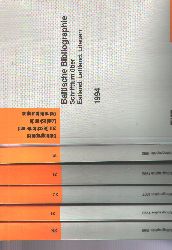Herder Institut  Baltische Bibliographie  Schrifttum ber Estland, Lettland, Litauen   6 Jahrgnge bzw. Berichtszeitrume von 1994-1999 