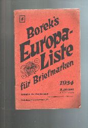 "."  Boreks Europa Liste fr Briefmarken  Lettland bis sterreich 1934 