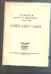 Verhandlungen der Gelehrten Estnischen Gesellschaft  XXX  Litterarum Societas Esthonica  1838 - 1938   Liber Saecularis II 