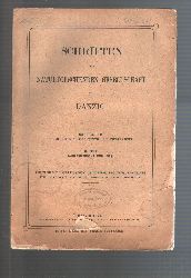 "."  Schriften der naturforschenden Gesellschaft in Danzig Bd. 15   3. und 4. Heft  Jahresbericht fr 1921 