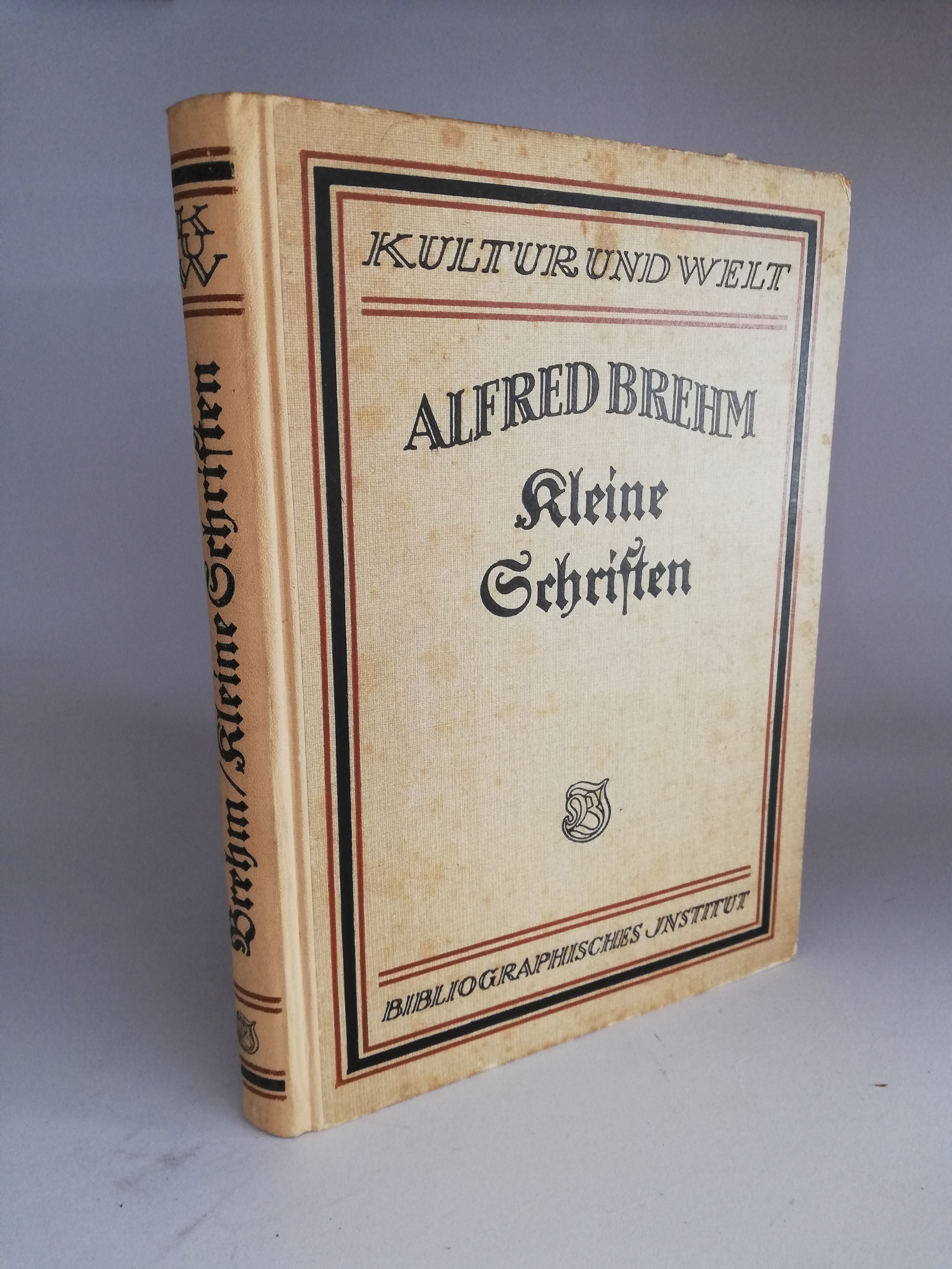Alfred Brehm  KLEINE SCHRIFTEN 