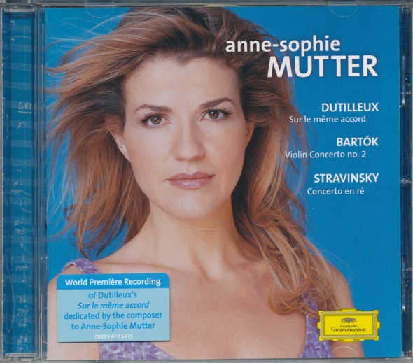 CD / COMPACT DISC:  ANNE-SOPHIE MUTTER - DUTILLEUX - BARTÓK - STRAVINSKY: VIOLIN CONCERTOS.  
