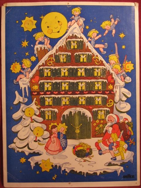  Adventskalender " Weihnachtshaus ". 