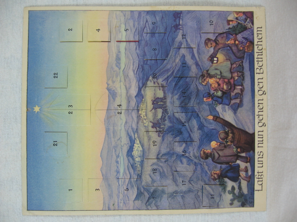   Adventskalender Das Hirtenfeld von Bethlehem. 