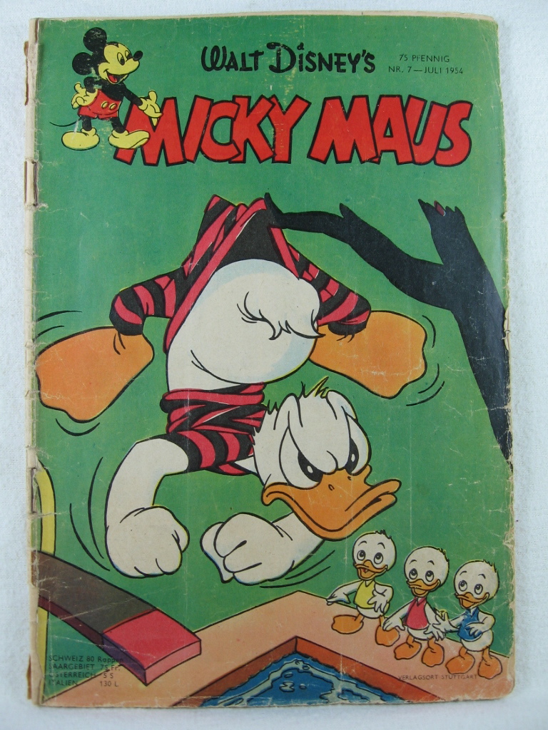 Disney, Walt:  Micky Maus. 4. Jahrgang, Heft 7, Juli 1954. 