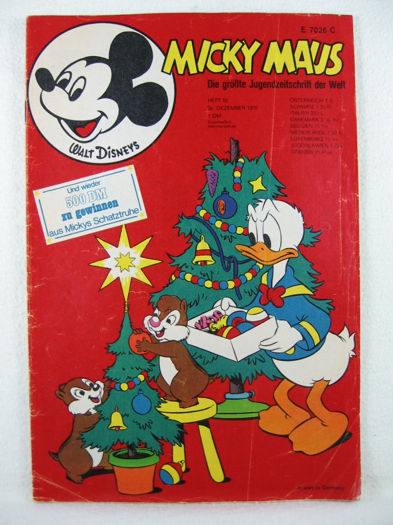 Disney, Walt:  Micky Maus. Heft 52, 1970. 