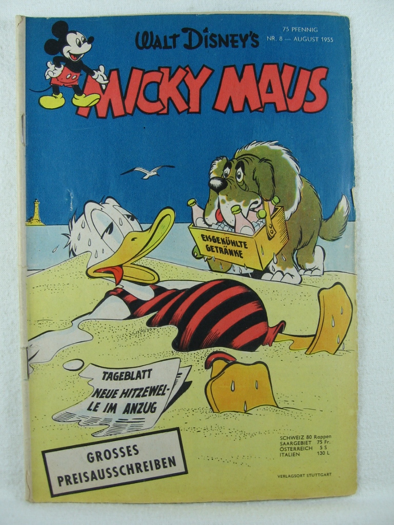 Disney, Walt:  Micky Maus. 5. Jahrgang, Heft 9, Januar 1955.. 