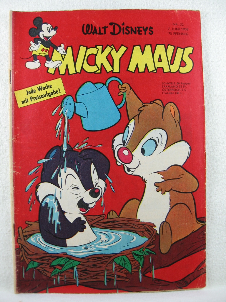Disney, Walt:  Micky Maus. Heft 22, 1958. 