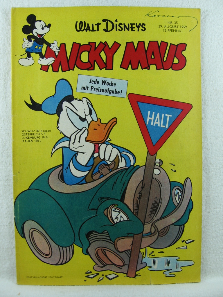 Disney, Walt:  Micky Maus. Heft 35, 1959. 