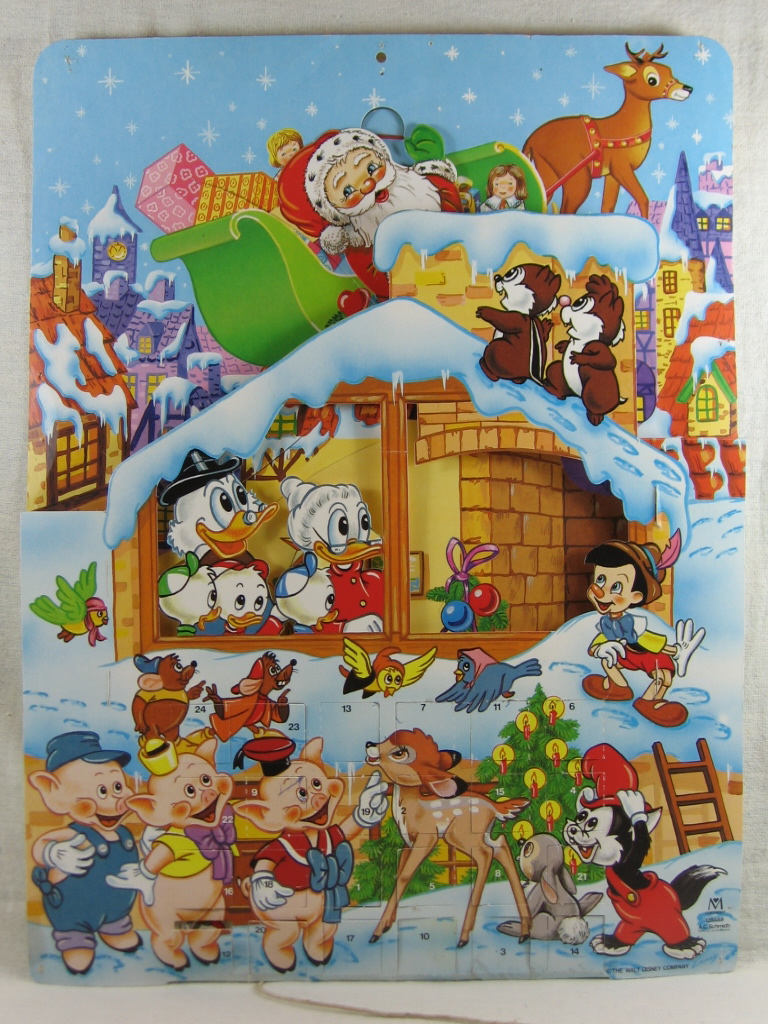 Disney, Walt:  Adventskalender / Füllkalender: Weihnachtsmann kommt nach Oma Duck. 