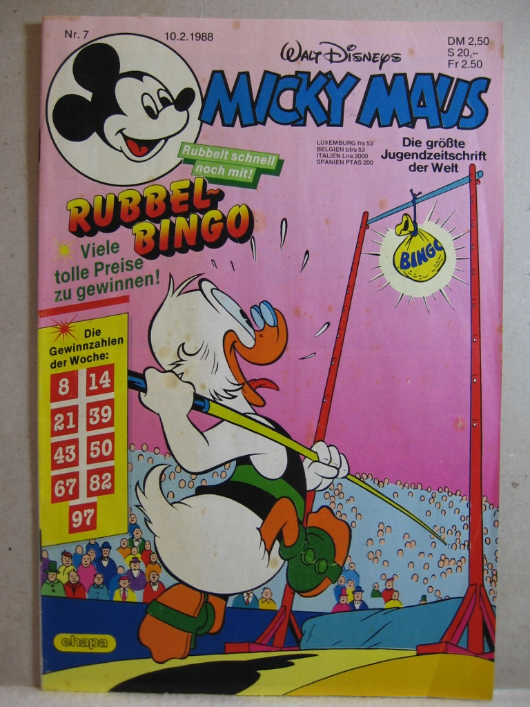 Disney, Walt:  Micky Maus. 1988, Heft 7. 