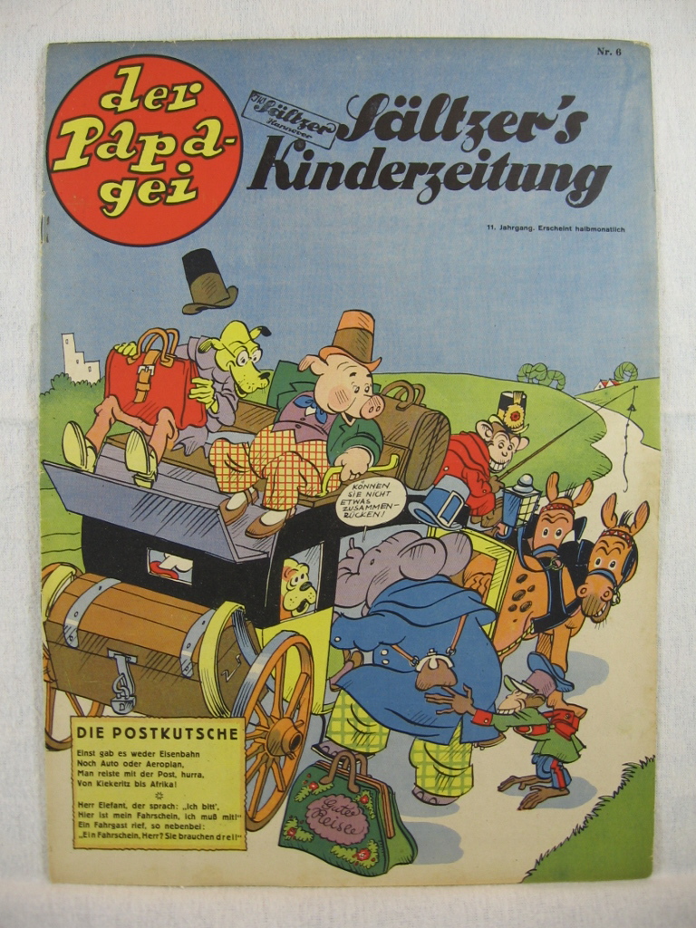   Der Papagei. 11. Jahrgang, Nr. 6. Sältzers Kinderzeitung. 