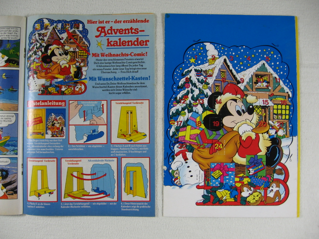 Disney, Walt:  Adventskalender in: Micky Maus. 1987, Nr. 49. 