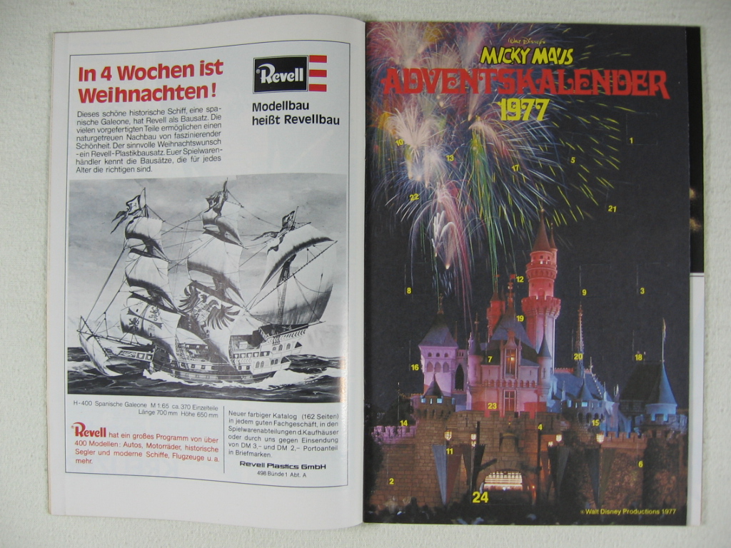 Disney, Walt:  Adventskalender in: Micky Maus. 1977, Nr. 48. 