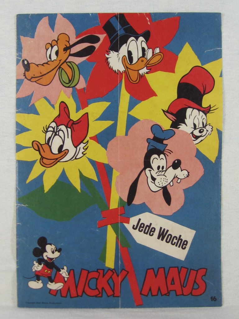 Disney, Walt:  Micky Maus Ankündigungsplakat Nr. 16 (b). 
