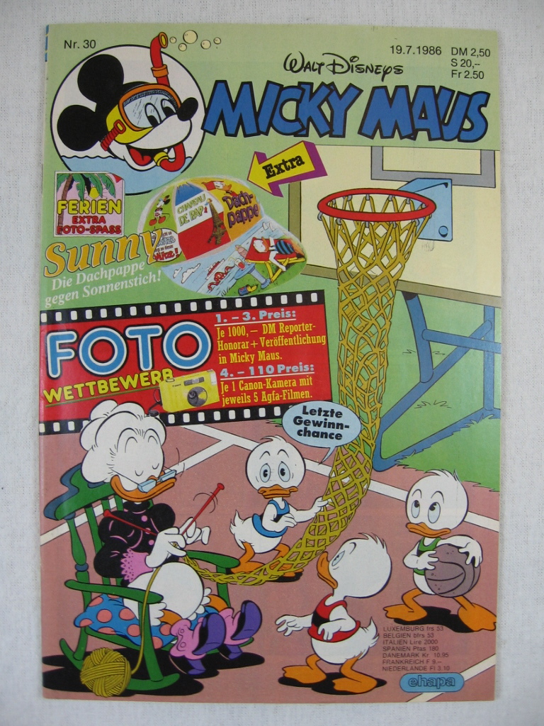 Disney, Walt:  Micky Maus. 1986, Heft 30. 