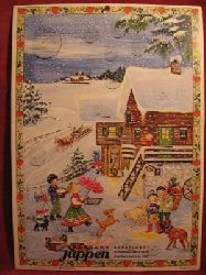   Werbe - Adventskalender " Weihnacht im Schnee ". 