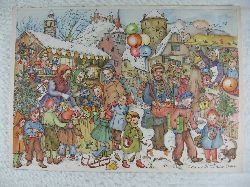 Richter - Oertel, Rosemarie:  Adventskalender: Weihnachtsmarkt (Vertreterkalender). 