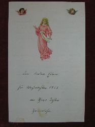   Selbstgefertigter Weihnachtsbrief an die Eltern zu Weihnachten 1913. 