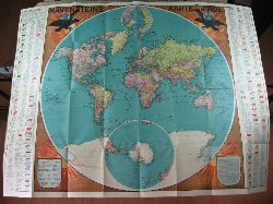   Ravensteins Karte der Erde. 