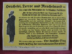   NS-Propagandazettel: Parole der Woche Nr. 9, (1940): Heuchelei, Terror und Meuchelmord. 