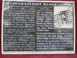   NS-Propagandazettel: Parole der Woche Nr. 20, (1940): Plutokratische Klagelieder. 