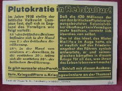   NS-Propagandazettel: Parole der Woche Nr. 34, (1940): Plutokratie in Reinkultur! 