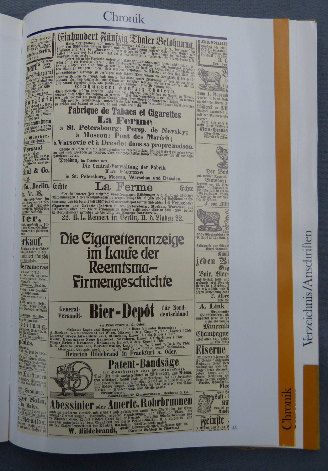 REEMTSMA CIGARETTENFABRIKEN GmbH HAMBURG:  Reemtsma Geschäftsbericht 1976. (Darin: Die Cigarettenanzeige im Laufe der Reemtsma-Firmengeschichte.) 