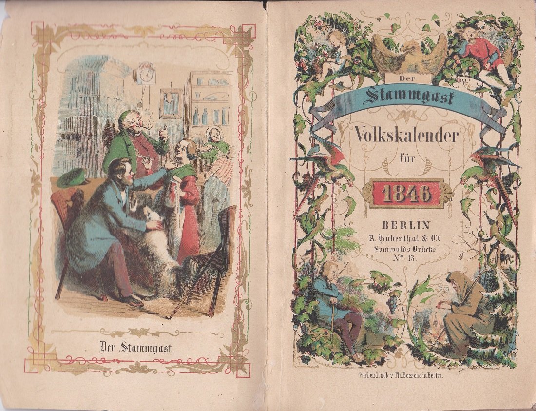   Der Stammgast. Volkskalender für das Gemeinjahr 1846. Dritter Jahrgang. 