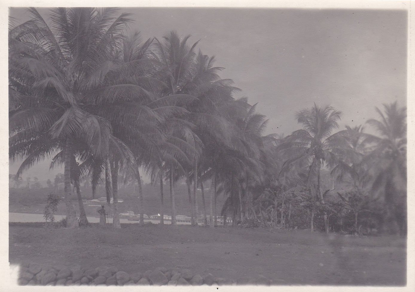   3 Original-Photographien von der Insel Fernando Poo während der spanischen Kolonialherrschaft. Historische Photographien der Insel mit konkreter Beschriftung in deutscher Sprache. 