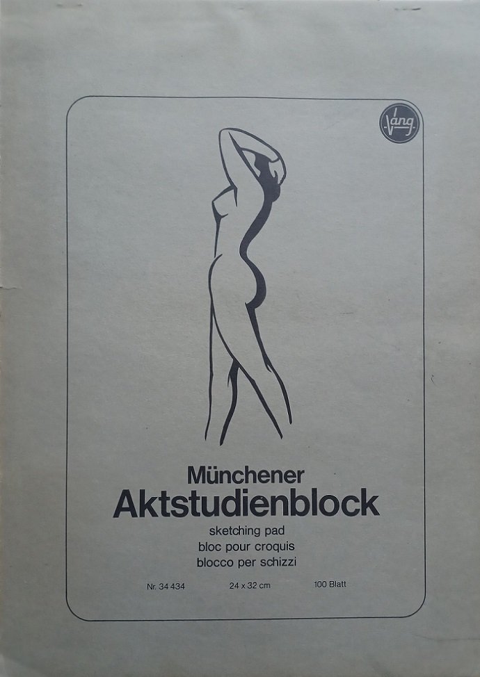 TUCKERMANN, Geert:  Original-Skizzenblock mit etwa 60 ganzseitigen Zeichnungen von Geert Tuckermann. (Original-Studienblock aus dem Nachlaß des Zeichners und Malers). 