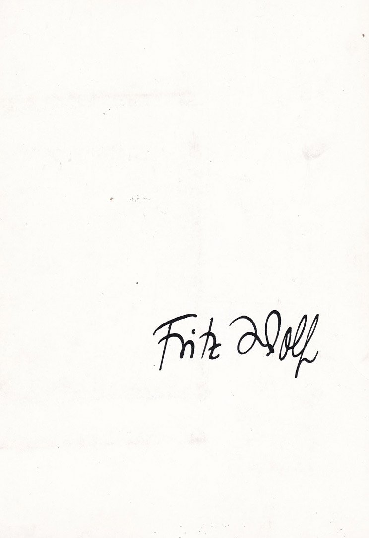 WOLF, Fritz / Kulturgeschichtliches Museum Osnabrück (Herausgeber):  Fritz Wolf Karikaturen. (Mit Widmung und Signatur des Künstlers!). Ausstellung im Akzisehaus. 7. Mai bis 11. Juni 1978. 