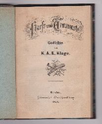 KLUGE, K.A.E.:  Harfe und Trummete. Gedichte. 