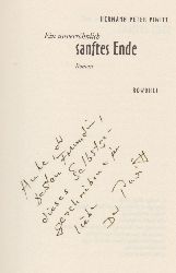 PIWITT, Hermann Peter:  Ein unvershnlich sanftes Ende. Roman. (Mit Widmung und Signatur des Autors!). 