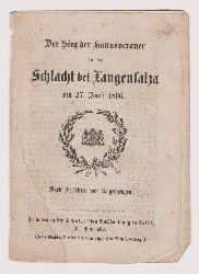   Der Sieg der Hannoveraner in der Schlacht bei Langensalza am 27. Juni 1866. Nach berichten von Augenzeugen. 