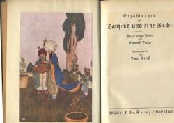 ERNST, Paul (Hrsg.):  Erzhlungen aus Tausend und eine Nacht. Mit 20 farbigen Bildern von Edmund Dulac. 