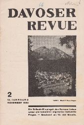   Davoser Revue. IX. Jahrgang, Nummer 2, November 1933. Zeitschrift fr Literatur, Wissenschaft, Kunst und Sport. 