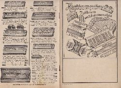   Handharmonikas - Akkordeons - Konzertinas - Zithern - Mundharmonikas. (Illustrierter Werbeprospekt) Nr. 1704 X.34 W.T. 