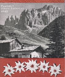 Alpen-Kalender. -  Deutscher Alpen-Kalender 1942. 
