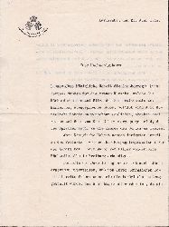 Obersthofmeister J. K. H der Grossherzogin Luise von Baden:  Original-Brief des Verfassers an Luise von Baden. Karlsruhe, 21. Juni 1915. (Mit Signatur des Verfassers!). 