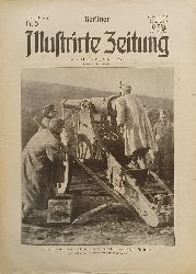 Verlag Ullstein & Co. (Herausgeber):  Berliner Illustrirte Zeitung. Nummer 5, 31. Januar 1915. Richten einer schweren Kanone der sterreichisch-ungarischen Artillerie. 