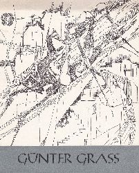 Amt fr Kunst Tempelhof (Herausgeber):  Gnter Grass. Ausstellung im Rathaus. Plastiken, Zeichnungen. Der Knstler liest aus seinem dichterischen Werk. Einladung zur Erffnung am 25. Oktober 1957. (Illustrierte Original-Einladungskarte). 