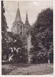 OBIGT, Werner (Photograph):  Gransee (Mark) / Marienkirche. Ziegelbau des 15. Jahrhunderts. (Original-Postkarte mit fotografischer Abbildung). 