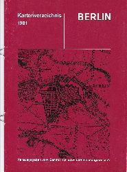 Senator fr Bau- und Wohnungswesen V, Berlin/West (Herausgeber):  Kartenverzeichnis 1981. 