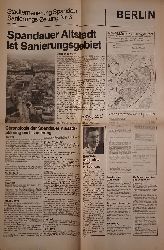 Bezirksamt Spandau, Westberlin (Herausgeber):  Stadterneuerung Spandau. Sanierungs-Zeitung Nr. 3, Mai 1978. Spandauer Altstadt ist Sanierungsgebiet. 