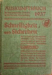   Auskunftsbuch fr das graphische Gewerbe in Berlin und Brandenburg. 1937. 